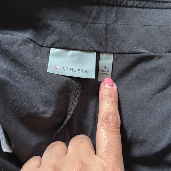 Athleta All Day Black Skort Tennis Skirt Size 4 - Picture 3 of 6